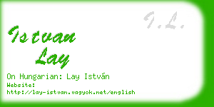 istvan lay business card